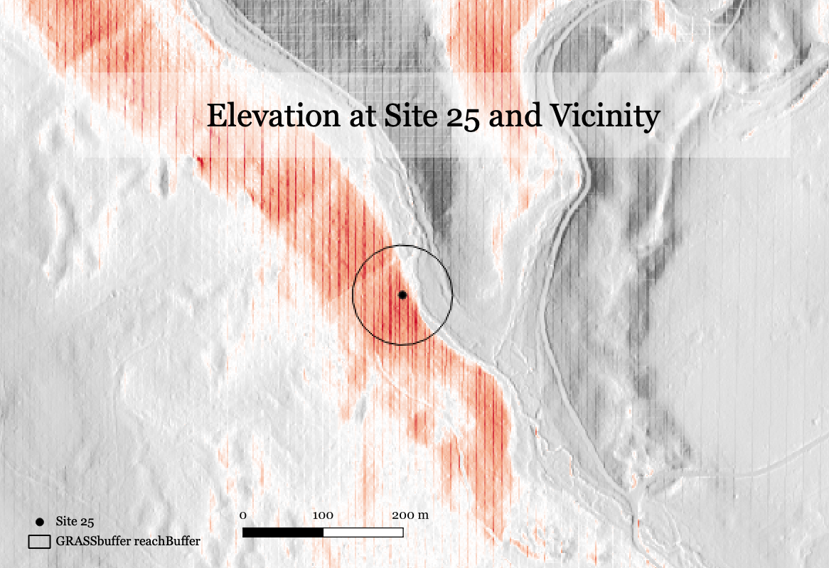 John Day Watershed Study Site 25 Elevation